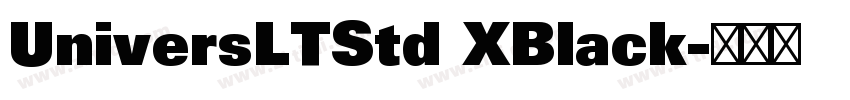 UniversLTStd XBlack字体转换